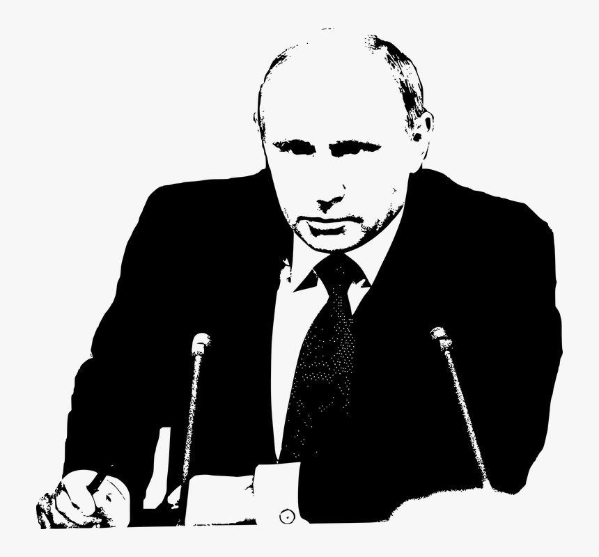 Putin, Vladimir, Russia, President, People, Man, Leader - Putin Black And White Suit, HD Png Download