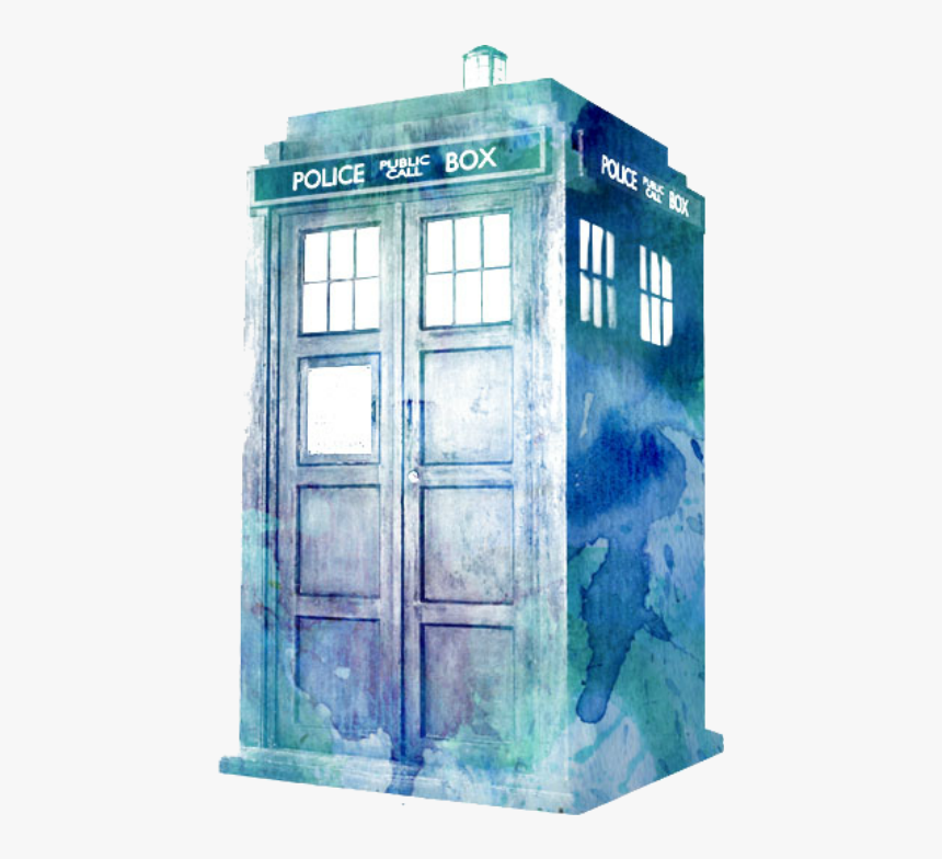 Doctor Who Watercolor Png - Tardis Doctor Who Png, Transparent Png
