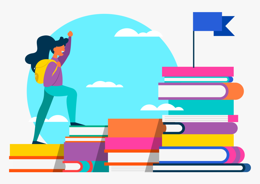 Image Of Back To School Logo - Climbing Books, HD Png Download