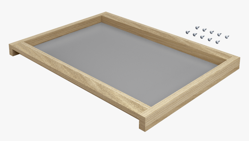 Removable Shelf With Oak Wood Frame Ra492160-1 - Plywood, HD Png Download