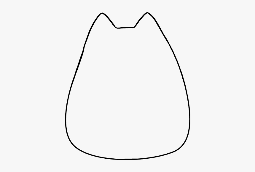 How To Draw Pusheen The Cat Line Art Hd Png Download