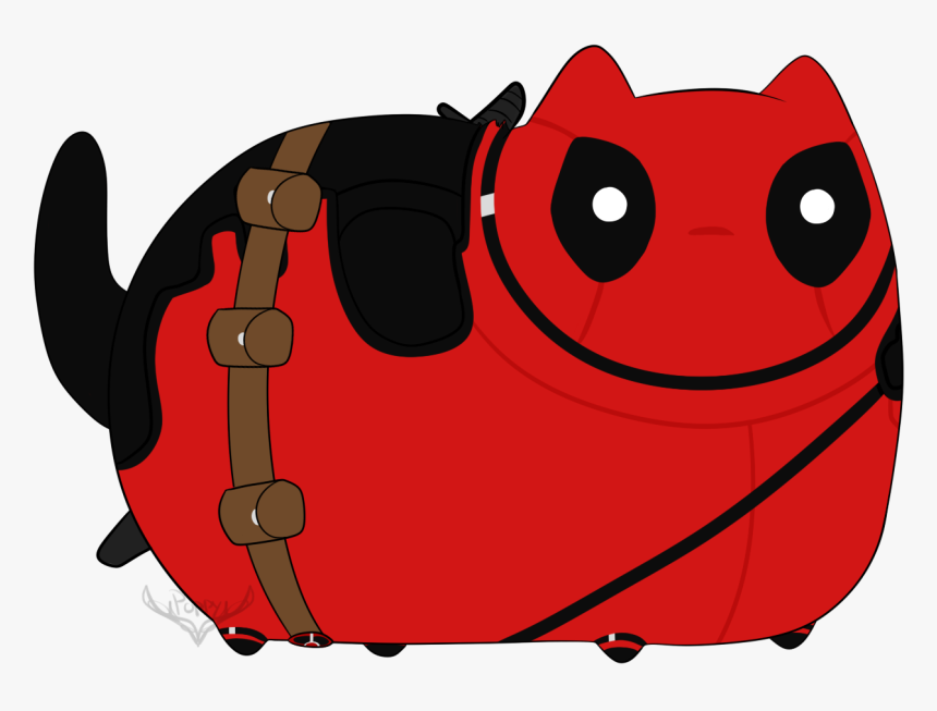 Deadpool Pusheen - Pusheen Deadpool, HD Png Download