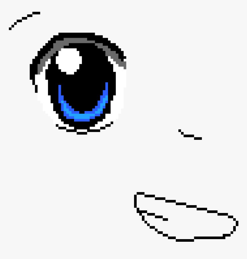 Anime Face - Anime Face Pixel Art, HD Png Download