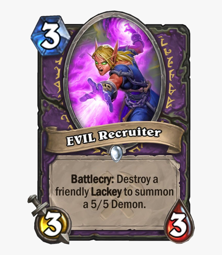 Evil Recruiter Hearthstone, HD Png Download