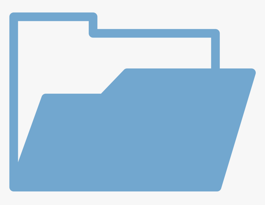 Transparent Zipper Vector Png - File Folder Icon Blue, Png Download