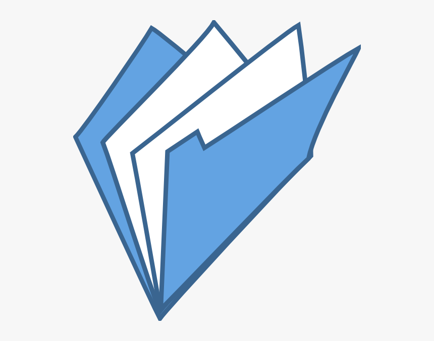 Open Folder Blue Svg Clip Arts - Red Folder Clip Art, HD Png Download