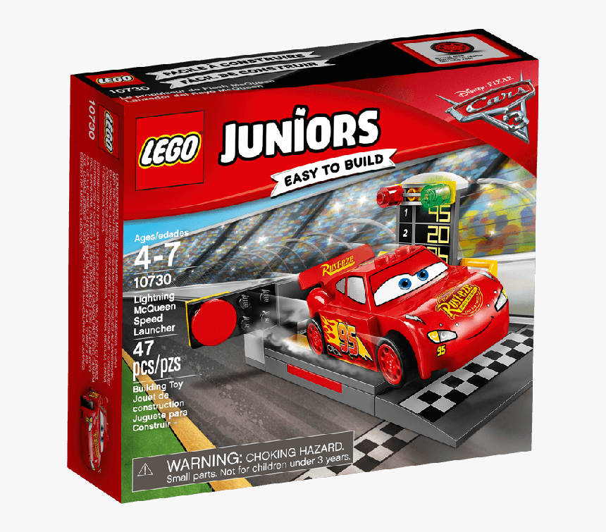 Juniors / Cars 3 Lightning Mcqueen Speed Launcher - Lego 10730, HD Png Download