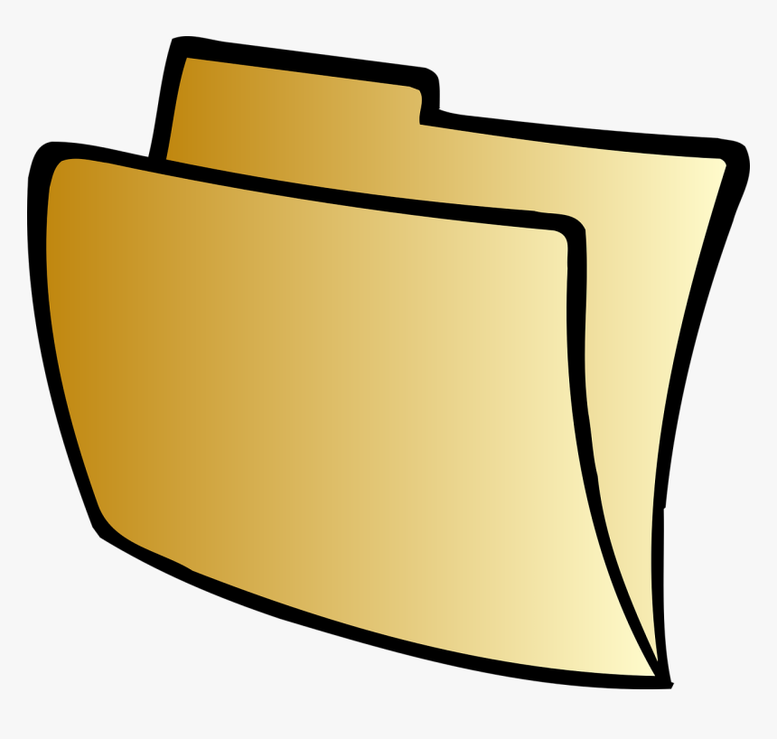 Folder Clipart Yellow Journal - Folder Clipart, HD Png Download