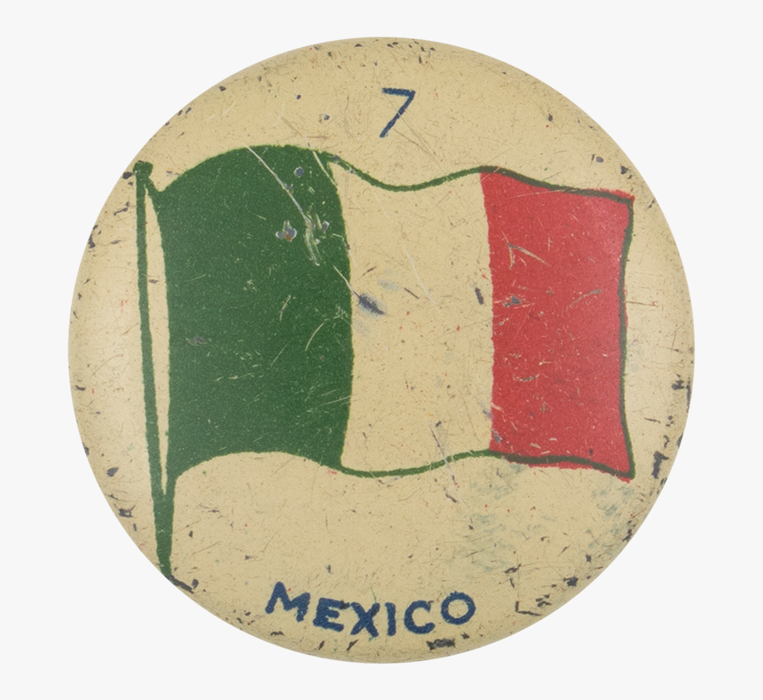 Mexico Flag Art Button Museum - Badge, HD Png Download