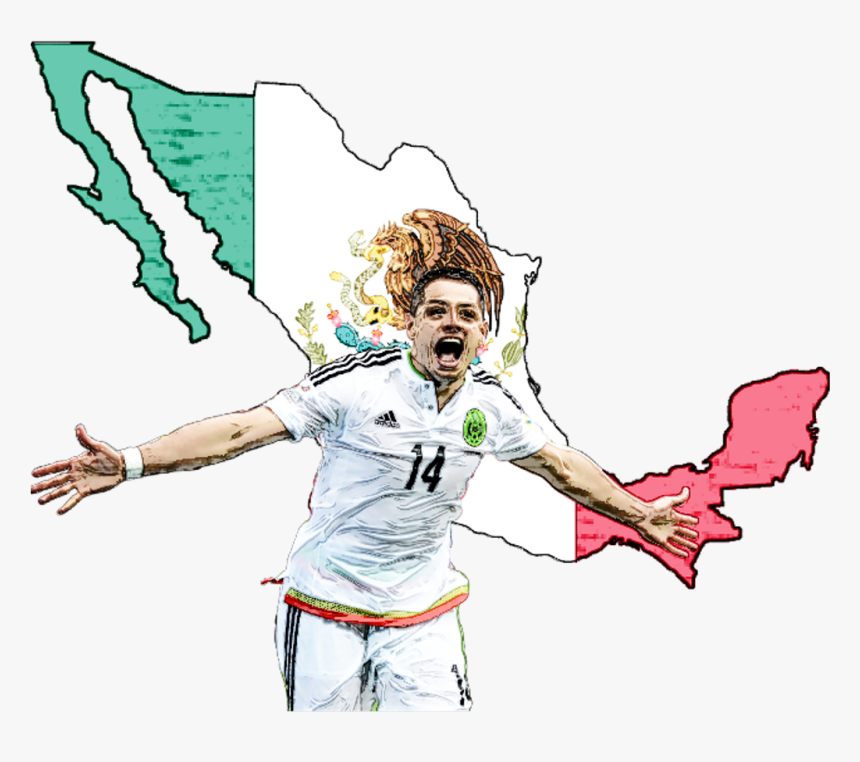 Chicharito Fifaworldcup Russia2018 Mexico - Mexico Flag Map Silhouette, HD Png Download