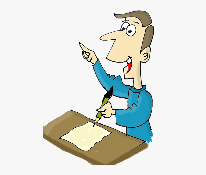 Writer, To Write, Notebook, Notion, Man, Poet - Person Writing Png, Transparent Png