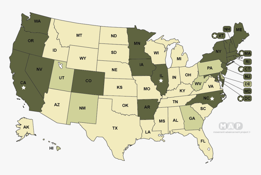 United States Map - Hepatitis B In Us, HD Png Download