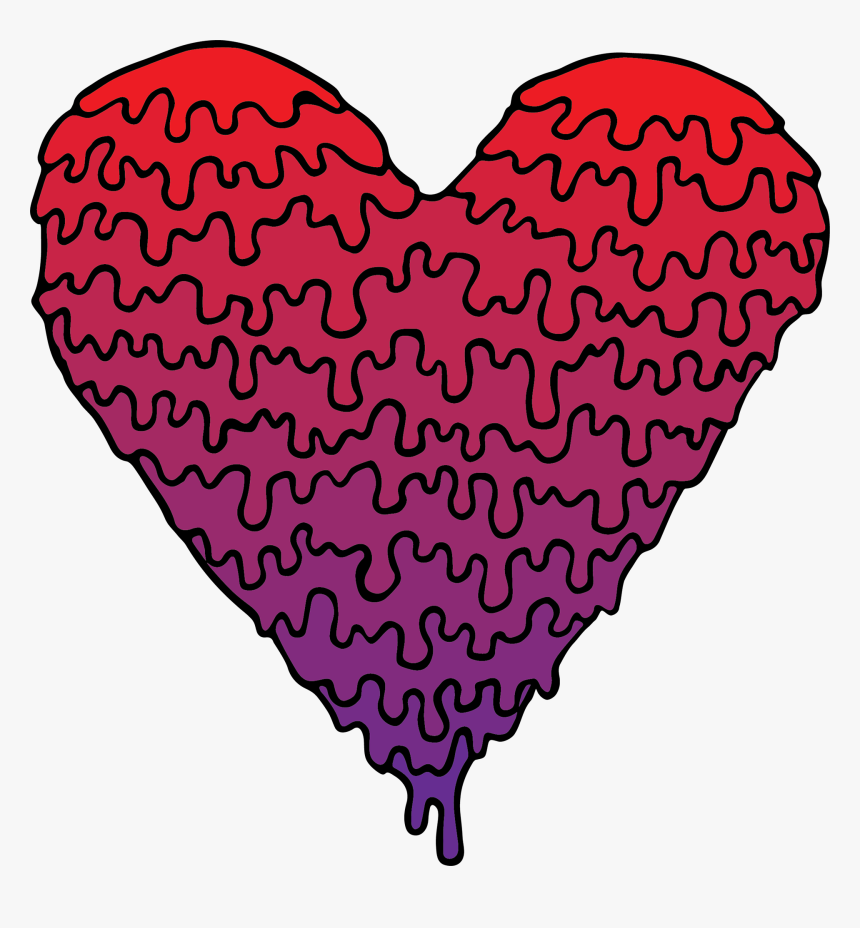 Tristan Racine Messy Heart - Dripping Heart Png, Transparent Png