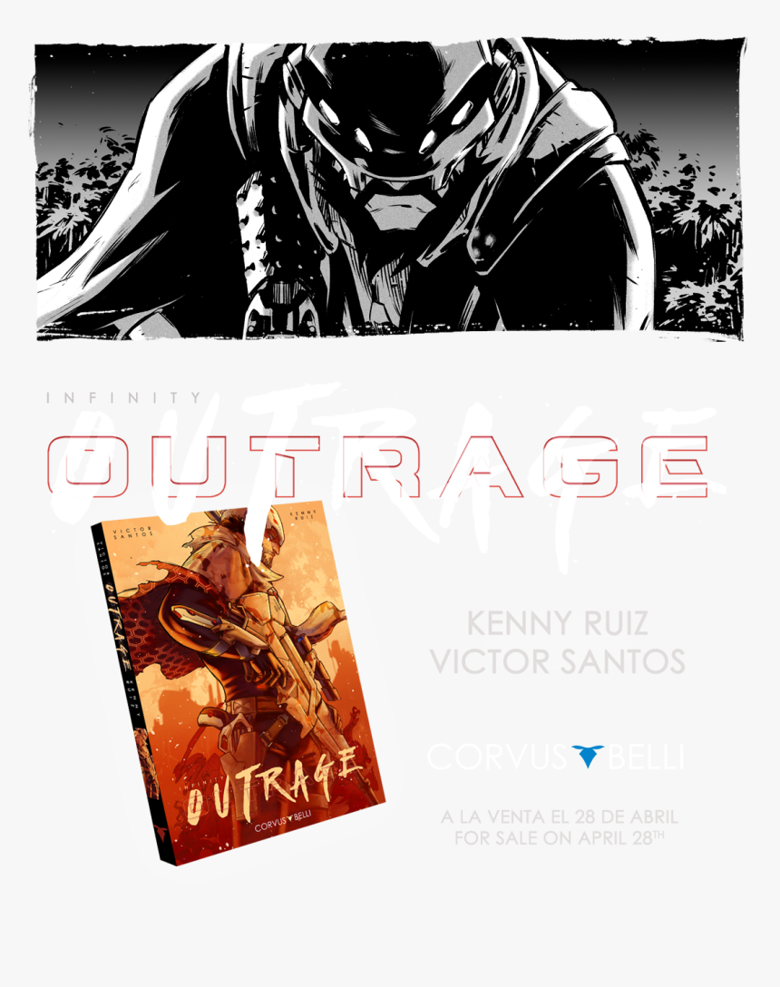 Corvus Belli Infinity Outrage Comic And Miniature, HD Png Download