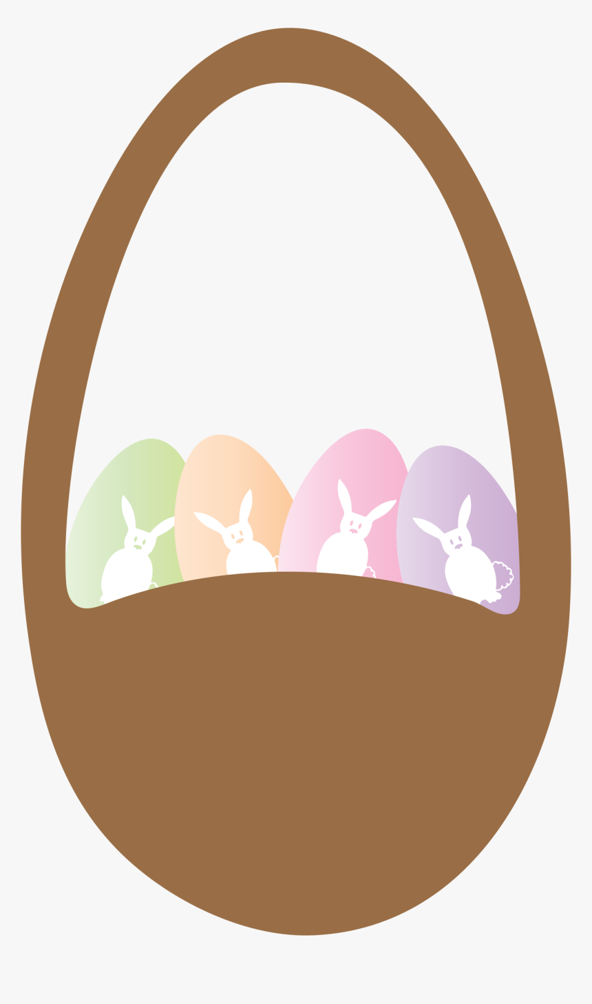 Easter Basket And Eggs Clip Arts - Illustration, HD Png Download