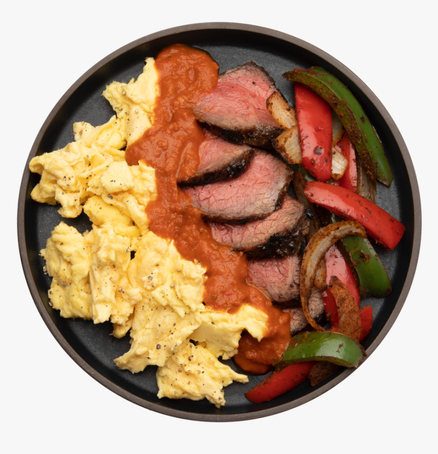 Steak & Eggs - Scrambled Eggs, HD Png Download