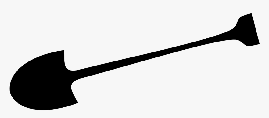 Transparent Tomahawk Clipart - Shovel Silhouette Png, Png Download