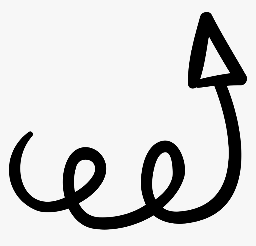 Up Arrow With Scribble - Scribble Arrow Png, Transparent Png