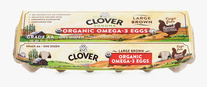 Large Brown Organic Omega-3 Eggs - Convenience Food, HD Png Download