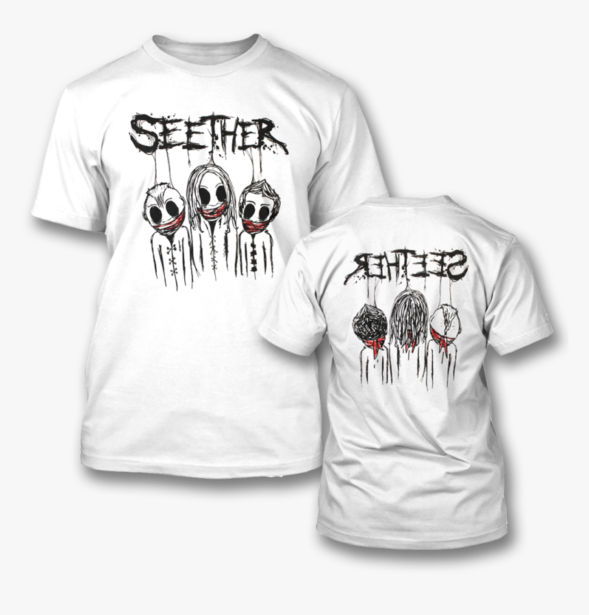 Scribble Heads T-shirt - Seether Scribble Heads, HD Png Download