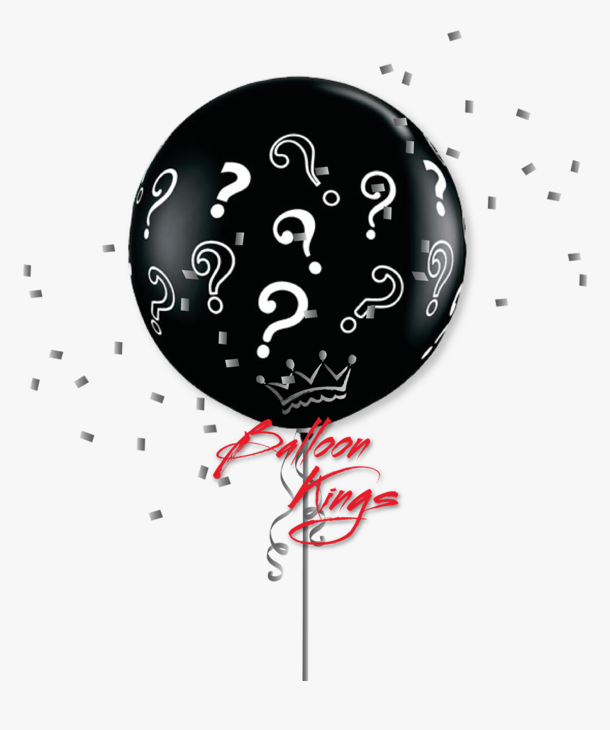 36in Latex Question Marks - Baby Balloon Reveal Qualatex, HD Png Download