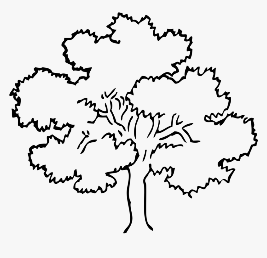Tree Black And White, HD Png Download