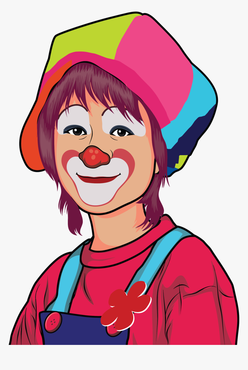 Clown Illustration 8 Clip Arts - Clown Face Clipart Png, Transparent Png