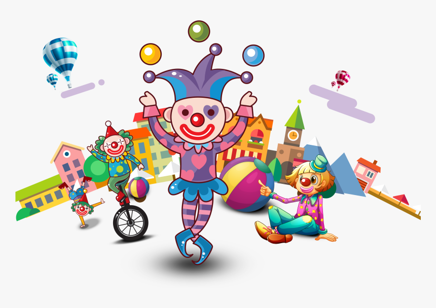 Clown Png High-quality Image - Cartoon Circus, Transparent Png