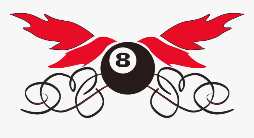 Pool, Ball, 8-ball, Play, Transparent, Icon, Graphic - Heart Design For Wedding, HD Png Download