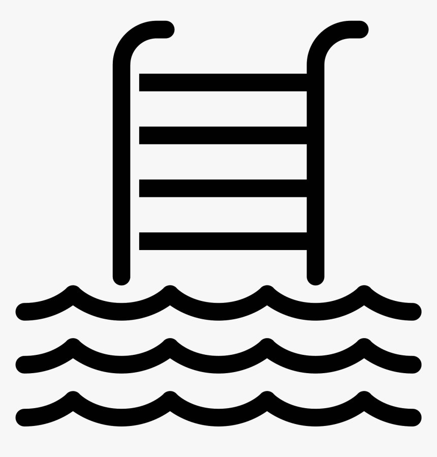 Pool Black And White Png - Swimming Pool Vector Png, Transparent Png