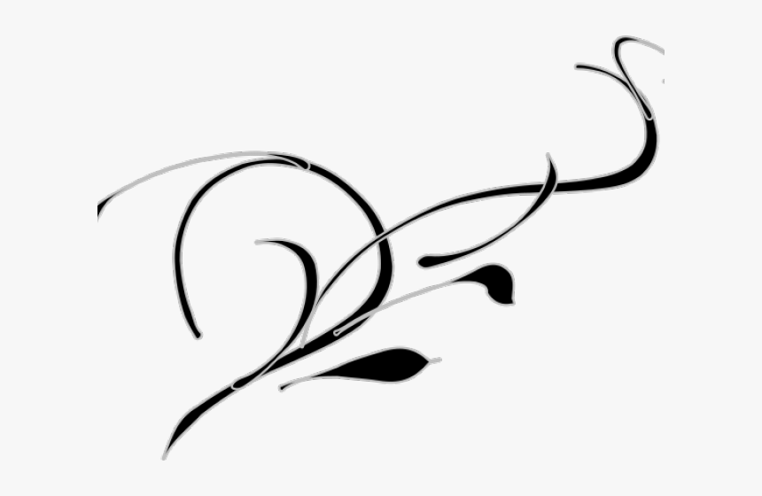 Leaf Clipart Filigree - Red And Yellow Swirls, HD Png Download