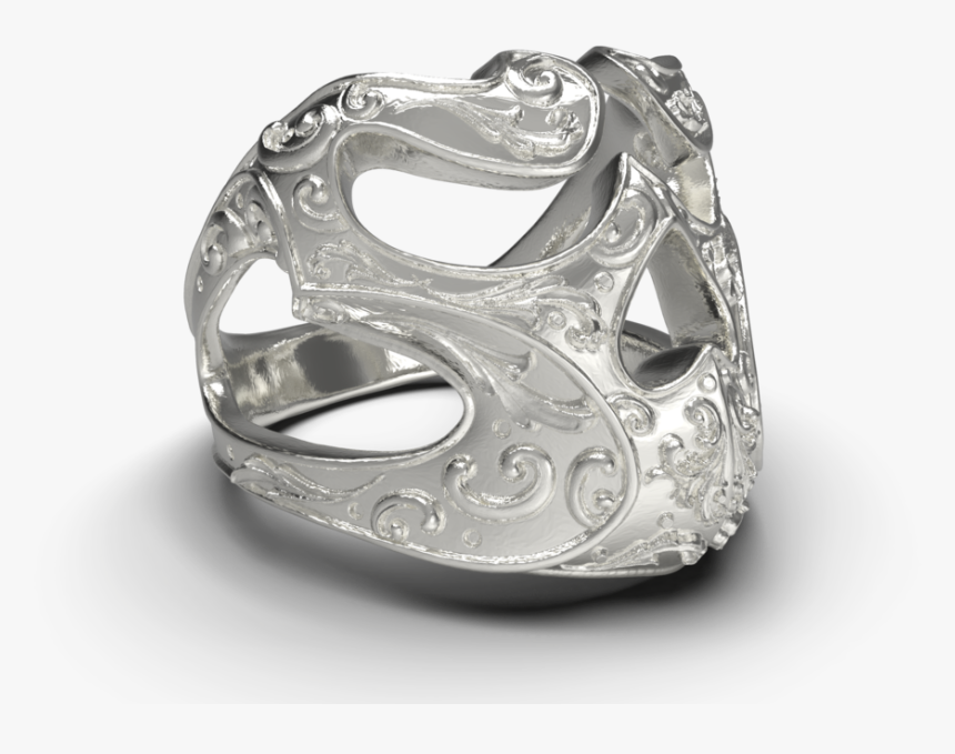 The Filigree Skull - Titanium Ring, HD Png Download