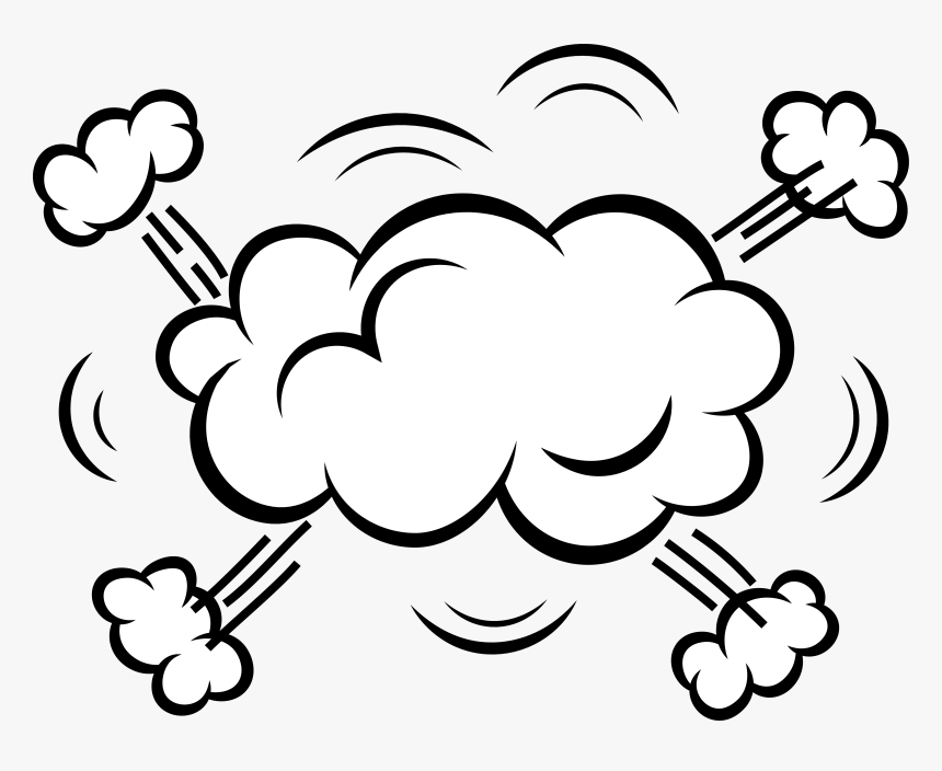 Empty Comic Bubbles Explotion Popcorn Clipart Png Image - Popcorn Clipart Black And White Free, Transparent Png