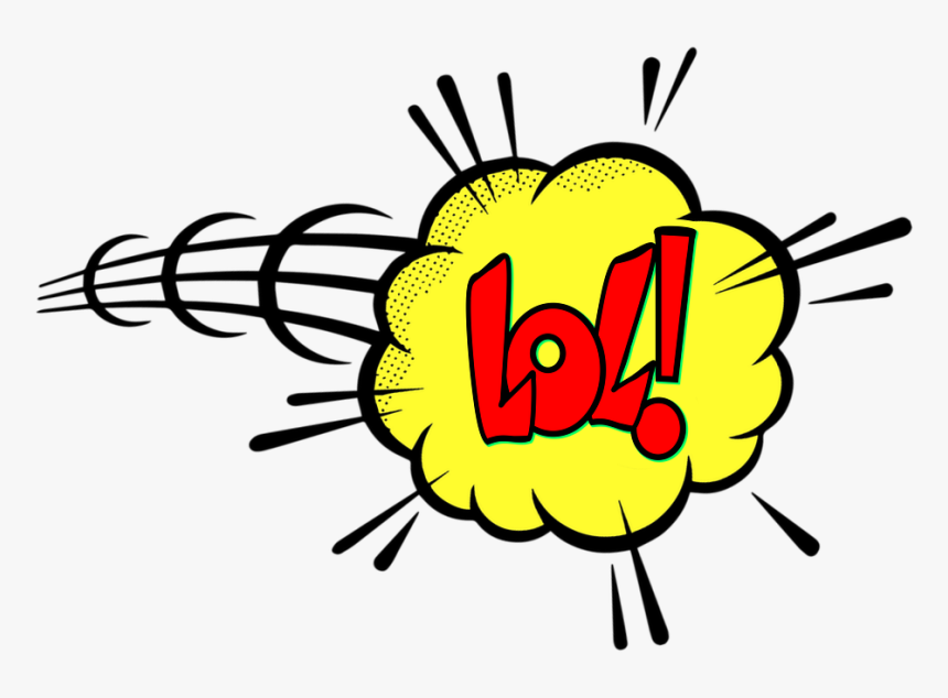 Lol, Comic, Comic Bubble, Action, Funny, Fun, Laugh, HD Png Download