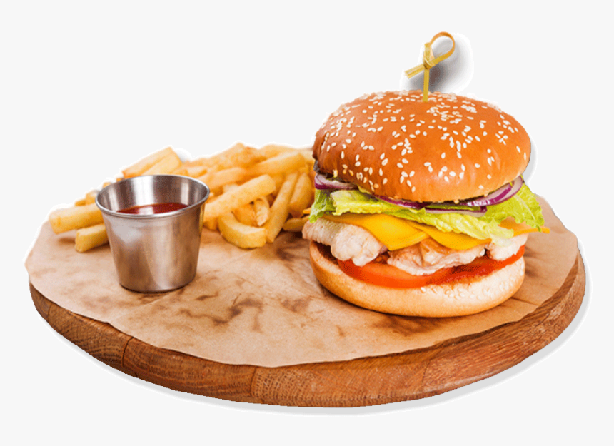 Transparent Clipart Hamburger And Fries, HD Png Download