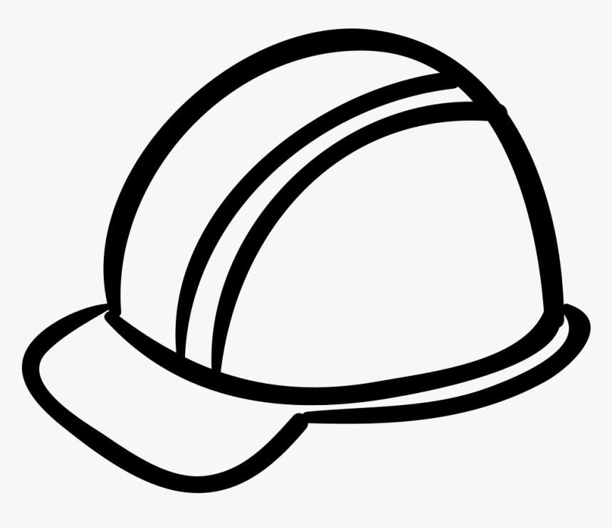 Vector Freeuse Cap Outline Hand Drawn Construction - Construction Icon Outline Png, Transparent Png