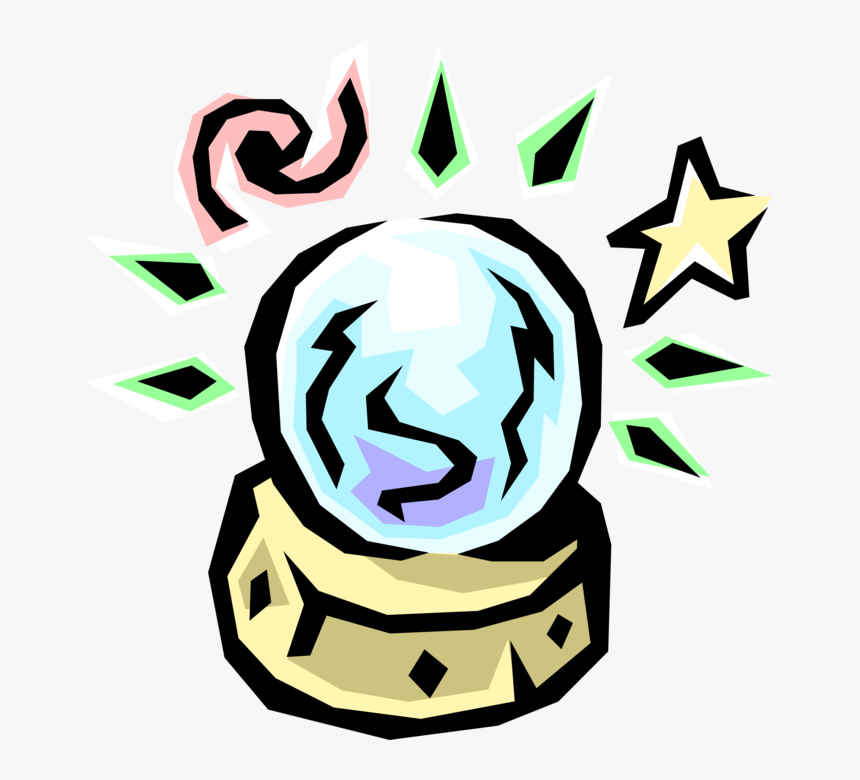 Vector Illustration Of Crystal Ball Orbuculum Glass - Earnings Quality, HD Png Download