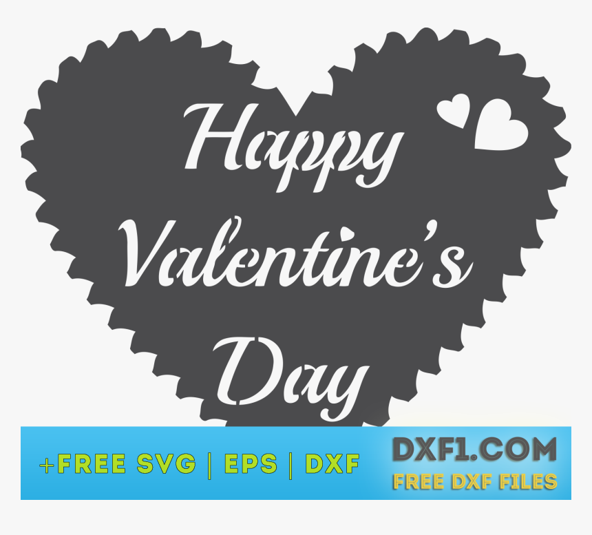 Happy Valentine S Day Cutout Quote - Happy Valentines Day Dxf, HD Png Download