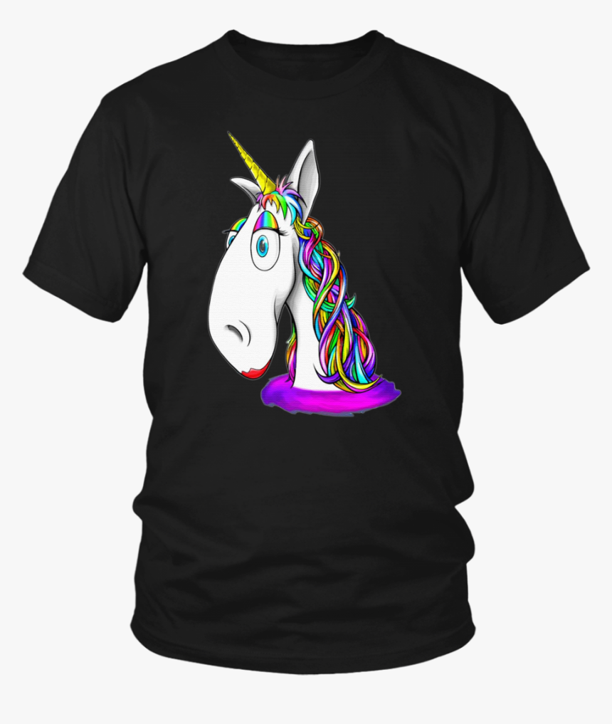 Unicorn Horn Rainbow Hair Cute Kids Love Great Tshirt, HD Png Download