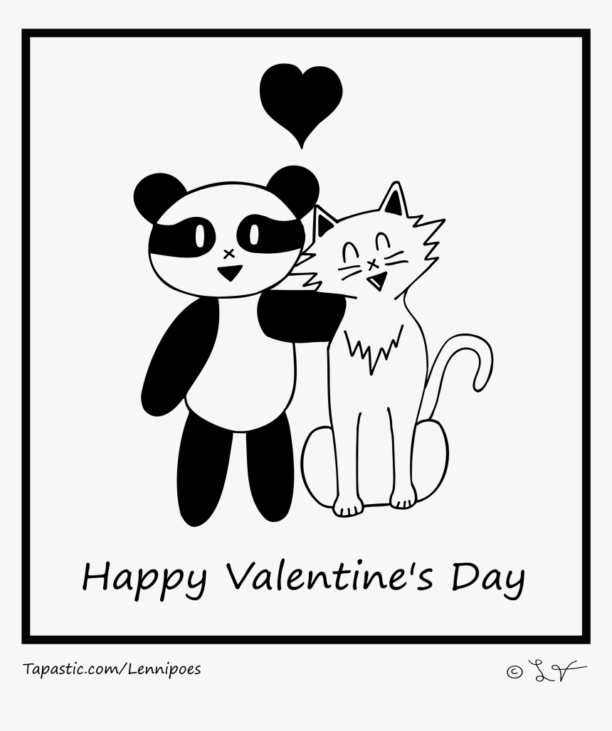 Happy Valentine S Day - Cartoon, HD Png Download