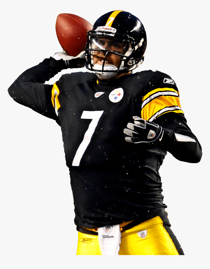 Steelers 7 Ben Roethlisberger - Pittsburgh Steelers Player Png, Transparent Png