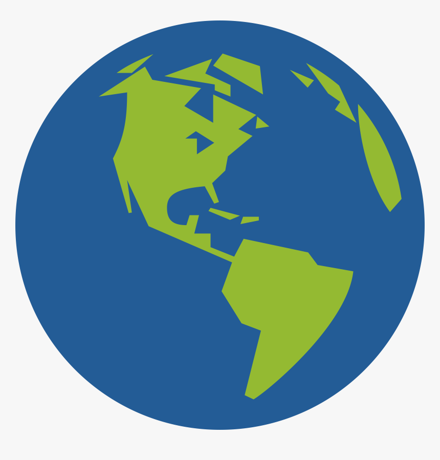 Globe Icon Facing America Clip Arts - Remote Sensing Applications In Civil Engineering, HD Png Download