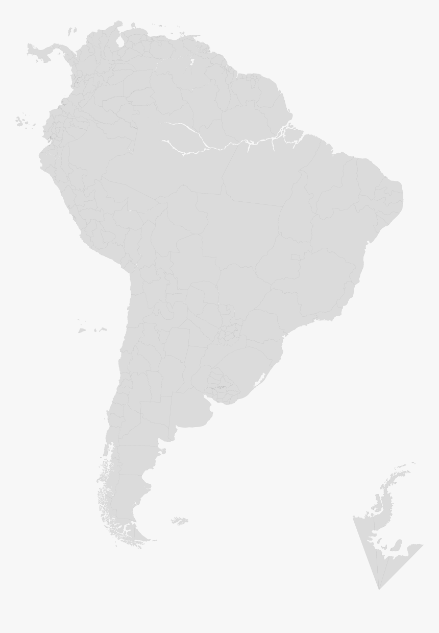South America Map Svg, HD Png Download