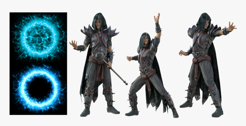 Magic, Mage, Magus, Wizard, Sorcerer, Fantasy - Sorcerer Silhouette Png, Transparent Png