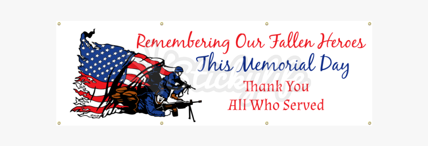 Memorial Day Vinyl Banner - Flag Of The United States, HD Png Download