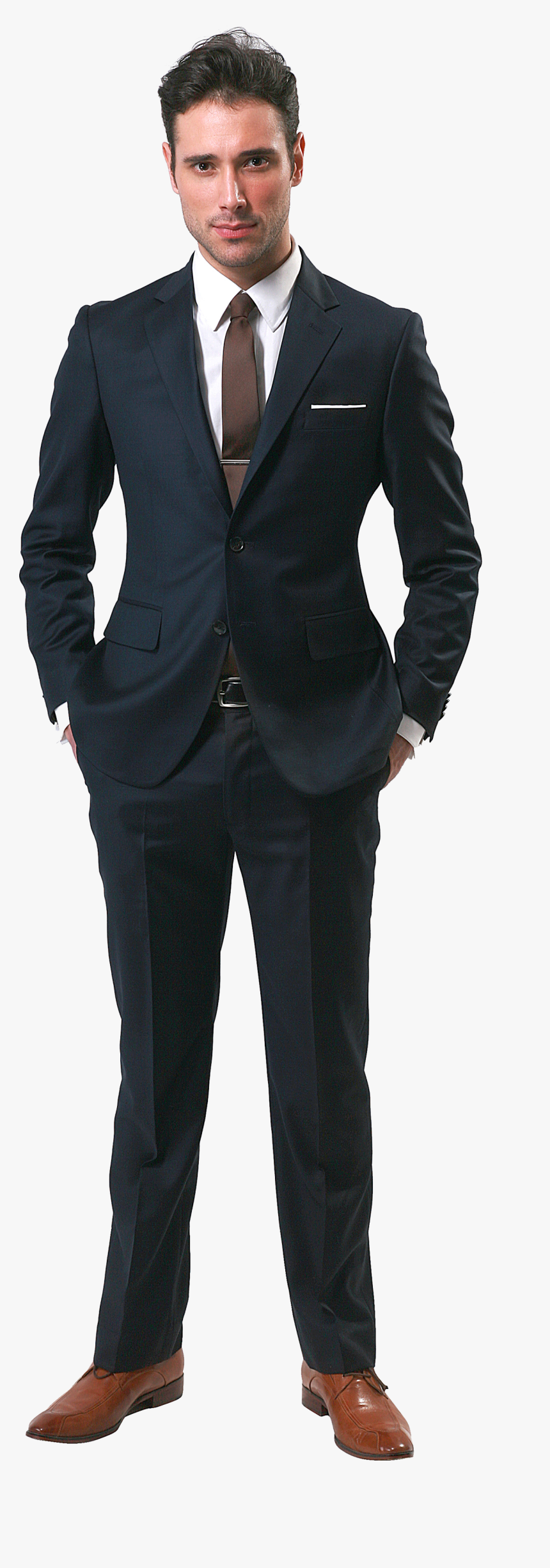Dark Suit And Tie, HD Png Download