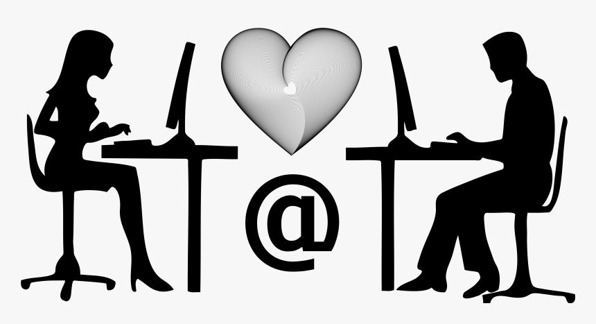 Man Woman Love Dating Email - Buscando El Amor Por Internet, HD Png Download