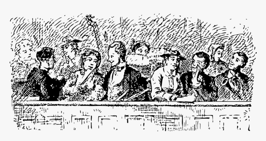 People Talking Png Black And White - Church Choir Clip Art, Transparent Png