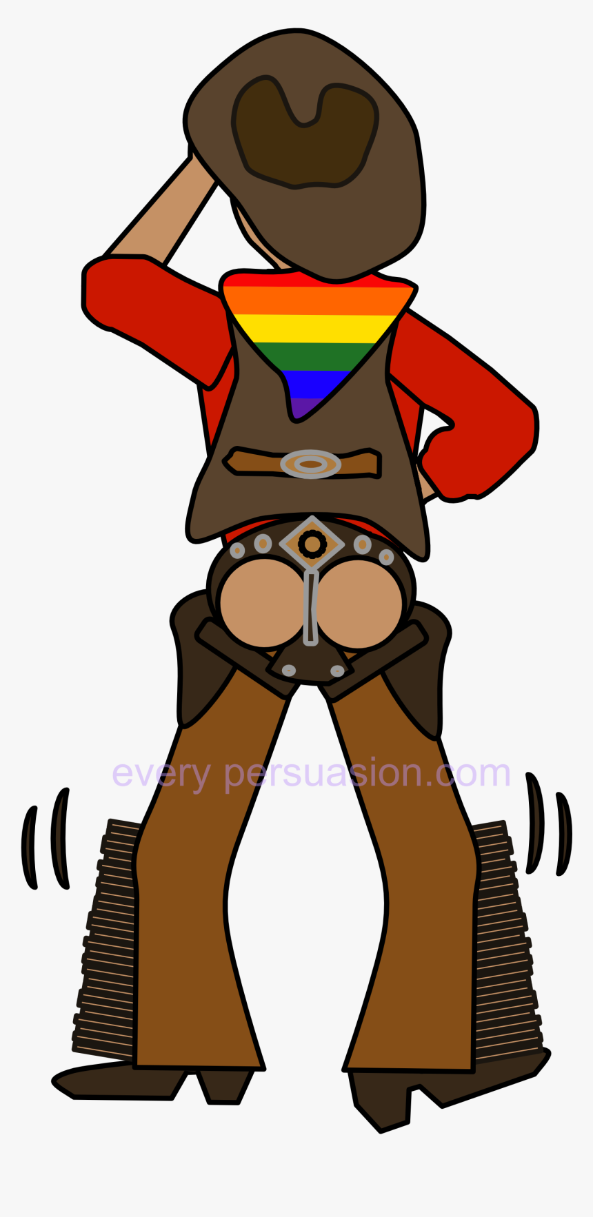 Image Of Gay Cowboy - Gay Cowboys Transparent Png, Png Download