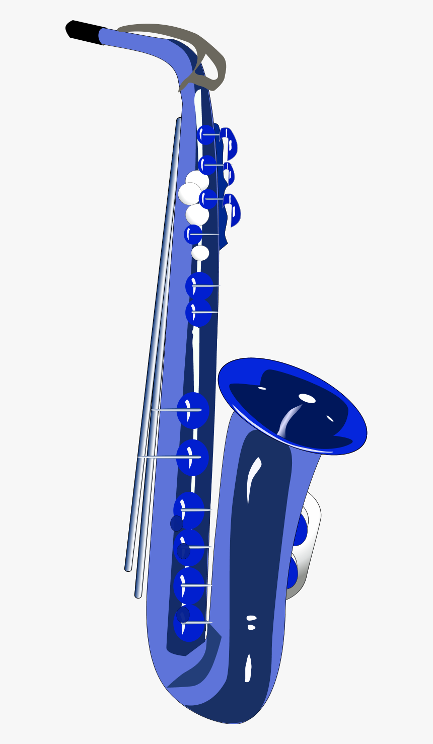 Saxophone Clip Art Saxophone Clipart Fans - Saxophone Blue Clip Art, HD Png Download